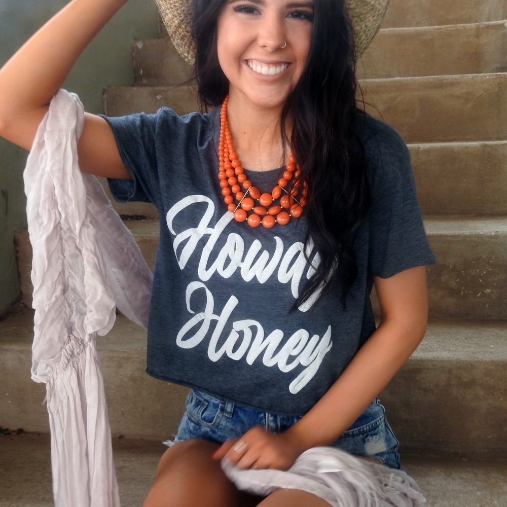 Howdy Honey ◇ cropped tee
